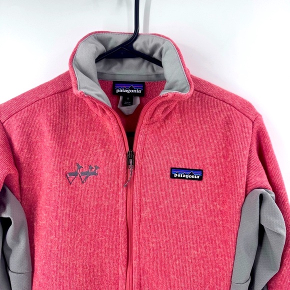 Patagonia Pink and Gray full Zip Jacket with Stand-Up Collar - Picture 3 of 7